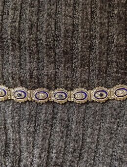 Armband Weißgold 750 Diamanten und Saphire - Trier