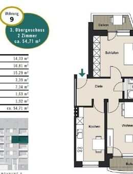 Belgisches Viertel! Vermietete Eigentumswohnung in TOP-Lage - WE 7 - Köln