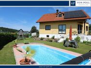 Großzügiges Einfamilienhaus mit gemütlichem Garten, PV-Anlage, Garage, Carport und beheiztem Pool! - Oberdachstetten