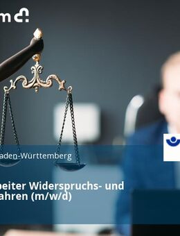 Sachbearbeiter Widerspruchs- und Klageverfahren (m/w/d) - Stuttgart