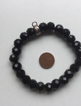Thomas Sabo Damen Armband Onyx Schwarz mit 925er Sterling Silber Anhänger - Fulda
