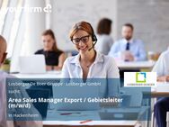 Area Sales Manager Export / Gebietsleiter (m/w/d) - Hackenheim