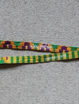 Schlüsselband Schlüsselanhänger Lanyard Way Fashion Kente Original African Fashion bunt - Niddatal