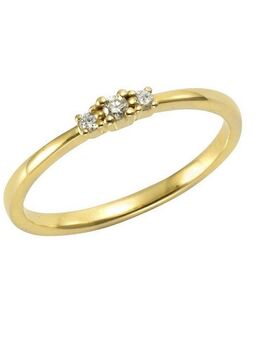 Orolino Fingerring Gold 585 mit 3x Brillant zus. 0,08ct.