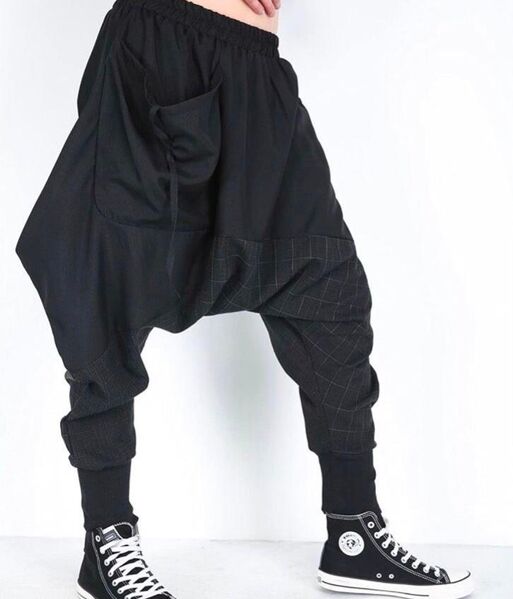 Haremshose NEU S/M Baggy Elastische Taille Patchwork Jogging - Aalen