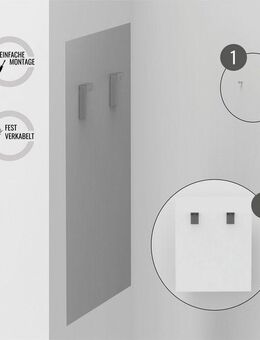 Loevschall Badspiegel Libra Quadratisch, Badzimmerspiegel mit LED Beleuchtung (1-St), Touchpanel für Lichtsteuerung, Dimmbar Spiegel, Dänisches Design