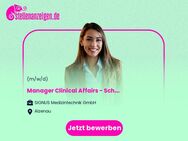 Manager Clinical Affairs - Schwerpunkt MDR (w/m/d) - Alzenau