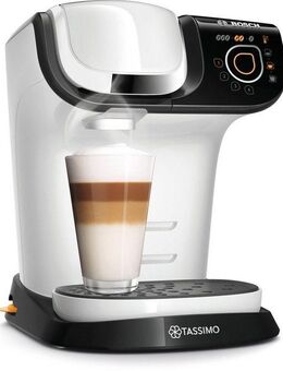TASSIMO Kapselmaschine My Way 2 TAS6504, Personalisierung, über 70 Getränke, mit Wasserfilter, One-Touch Bedienung, Wassertank 1,3 Liter, weiß