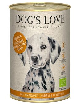 Dog´s Love Bio 6 x 400 g - Bio-Pute
