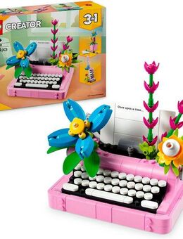 LEGO® Schreibmaschine mit Blumen (31169), LEGO Creator Konstruktionsspielsteine, (363 St), Made in Europe