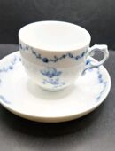 Lottine Espressotasse Vintage weiß und blau verziert inkl. Unterteller Tasse in 45259