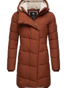 Ragwear Wintermantel Pavla stylischer Winterparka mit Teddyfutter und Kapuze