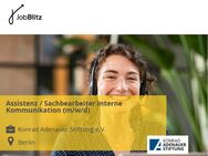 Assistenz / Sachbearbeiter Interne Kommunikation (m/w/d) - Berlin