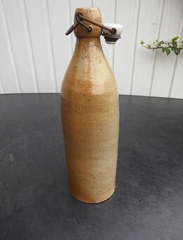 Tonflasche Keramik Flasche 30 cm braun Deko Vintage - Flensburg