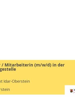 Mitarbeiter / Mitarbeiterin (m/w/d) in der Kontenpflegestelle - Idar-Oberstein