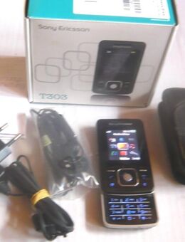 Sony Ericsson T303 Schiebehandy Handy Komplettset - Amberg