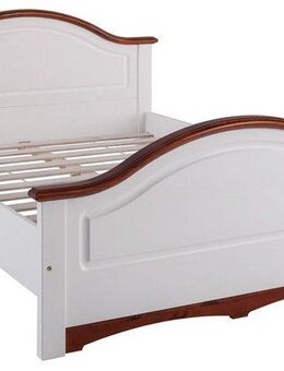 Home affaire Massivholzbett Konrad, hohe Belastbarkeit! FSC® zertifiziertes Massivholz (Breite/Belastbarkeit 180cm/220 KG, 140cm/180 KG), aus massivem Kiefernholz, FSC®-zertifiziert, INKLUSIVE Rollrost