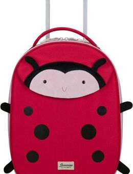 Samsonite Kinderkoffer Happy Sammies ECO, Ladybug Lally, 2 Rollen, Kinderreisekoffer Kindertrolley Handgepäck Weichschalenkoffer