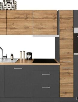 KOCHSTATION Küchenzeile KS-Kehl, mit E-Geräten, Breite 270 cm, inkl. Kühlschrank und Geschirrspüler