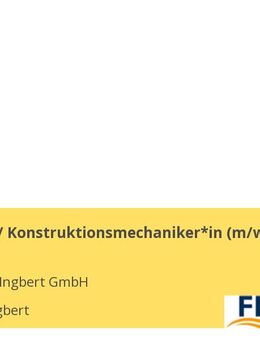 Schweißer / Konstruktionsmechaniker*in (m/w/d) - Sankt Ingbert