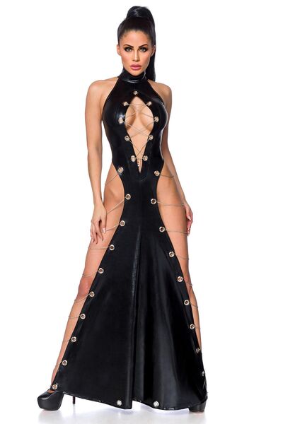Wetlook-Maxikleid mit tiefen Ausschnitt - Pullach (Isartal)