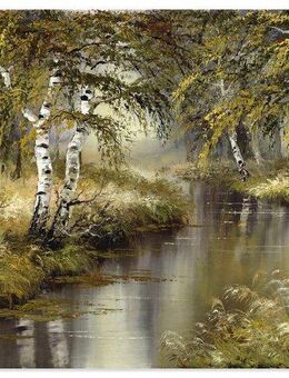 Artland Wandbild Kanal tief im Wald, Wald (1 St), als Leinwandbild, Poster, Wandaufkleber in verschied. Größen