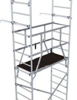KRAUSE Arbeitsgerüst ClimTec System, (Set), Komplettgerüst, Arbeitshöhe: 7 Meter
