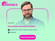 SAP Inhouse Consultant PP/MM, Produktion Materialwirtschaft (m/w/d) - Meitingen