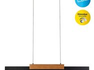 näve LED Pendelleuchte Wiebke, Dimmfunktion, Memoryfunktion, LED wechselbar, Warmweiß, mit Holz, dimmbar per Wandschalter, Memoryfunktion, höhenverstellbar