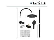 Schütte Duschsystem MATAO RAIN, Höhe 95 cm, Regendusche ohne Armatur, Handbrause mit 3 Funktionen