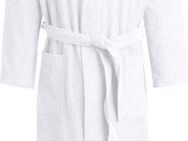 Egeria Unisex-Bademantel Topas, ideal für Sauna & Spa, Hotelbademantel, Morgenmantel, Langform, Walkfrottee, Schalkragen, Gürtel, für Damen & Herren, in Kimonoform