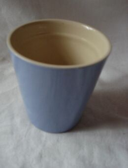 Blumenübertopf Keramik hellblau 11 x 10cm - Friedrichsdorf Zentrum