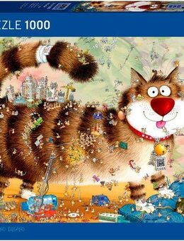 HEYE Puzzle At the Cat / Look Closely!, 1000 Puzzleteile, Made in Germany