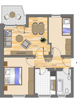 Gemütliche 3 Raum Wohnung mit Balkon - Siegen (Universitätsstadt)