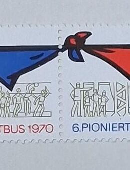 DDR 1970 6. Pioniertreffen Zusammendruck postfrisch - Görlitz