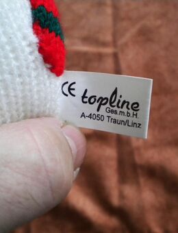 Topline-Strick-Schnee-Weihnachtsmann,ca. 16 cm - Linnich