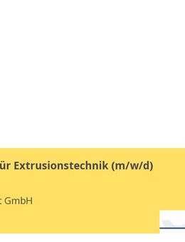 Fachkraft für Extrusionstechnik (m/w/d) - Marl (Nordrhein-Westfalen)
