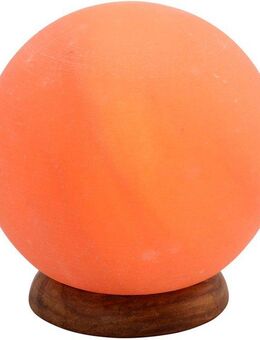 HIMALAYA SALT DREAMS Salzkristall-Tischlampe Planet, Leuchtmittel wechselbar, Warmweiß, Handgefertigt aus Salzkristall - jeder Stein ein Unikat, ca.1,9 kg