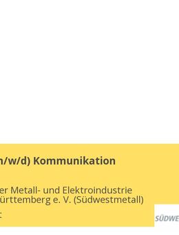 Referent (m/w/d) Kommunikation - Stuttgart