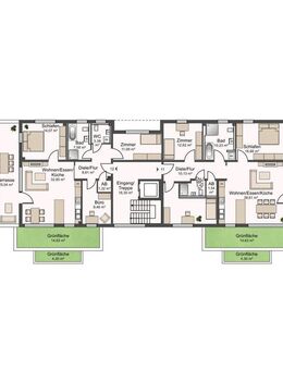 4-Zimmerwohnung mit Dachterrasse! Wohnung Nr. 12 im DG - Bad Wimpfen