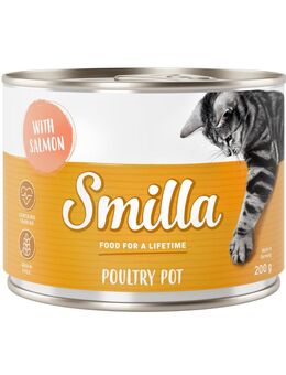 Sparpaket Smilla Geflügeltöpfchen 24 x 200 g - zartes Geflügel mit Lachs