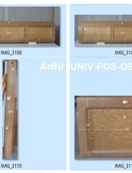Möbelposten gebraucht: 2x Oberschrank 185 x 44, 1x Regalleiste 1 Schubladenbox - Schotten Zentrum