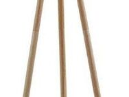 Briloner Leuchten Stehlampe 1379016 Floor, ohne Leuchtmittel, Warmweiß, Holz Stativ, Stoffschirm, inkl. Kabelschalter, exkl. 1x E27 max. 60 W
