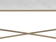 ACTONA GROUP Couchtisch Alina, Guangxi Marmor Tischplatte, mit Metallgestell, Breite 120 cm