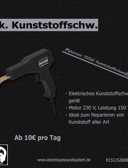 [VERMIETUNG] Elektrisches Kunstoffschweiß Gerät Hobby Model reparieren Plastik - Magdeburg