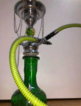 Shisha Wasserpfeife mit grüner Traumkugel aus Glas - München