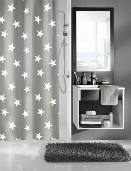 Kleine Wolke Duschvorhang Nova Breite 180 cm (1-tlg), platin