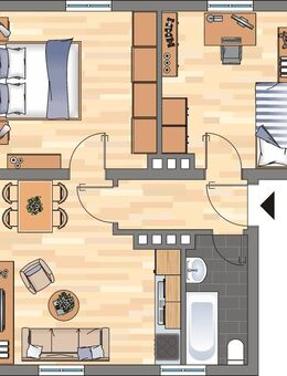 2-Zimmer-Wohnung in Wilhelmshaven Fedderwardergroden - Wilhelmshaven