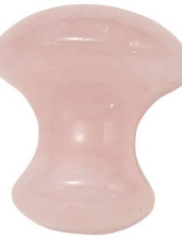 Firetti Massagestein Geschenk Edelstein Farbstein Halbedelstein Walze, 1-tlg., Made in Germany - Rosenquarz