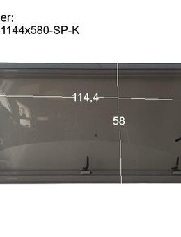Hobby Wohnwagenfenster Parapress gebraucht ca 114,4 x 58 PPGY-RX D2167 aus Hobby 710 BJ 2000 (Seitenfenster vorn links Fahrerseite) Sonderpreis (Kratzer und Klebestreifenreste) - Schotten Zentrum
